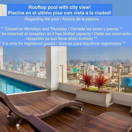 Alu Apartments - Limit With Miraflores Panoramic City View Lima Eksteriør bilde