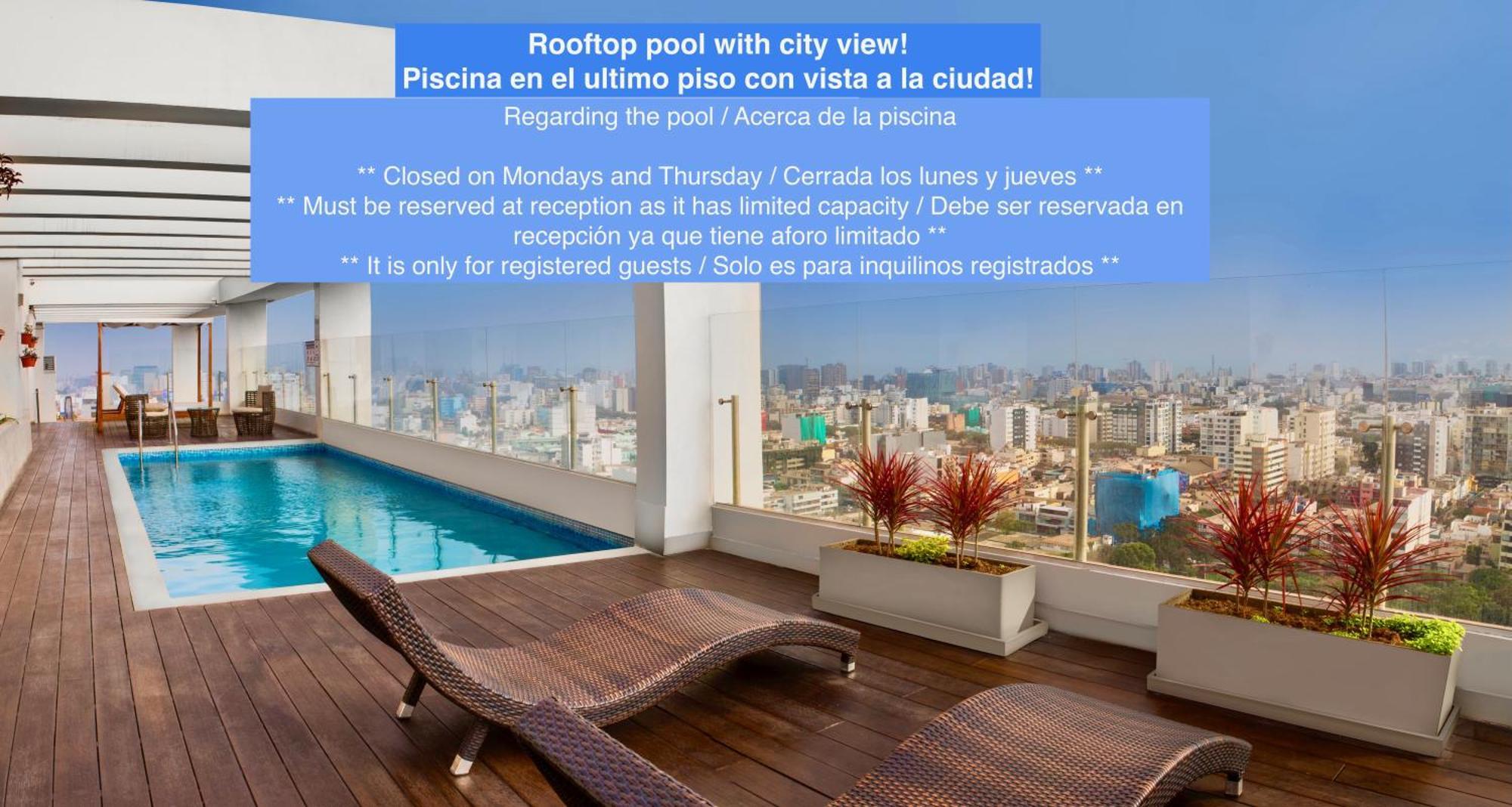 Alu Apartments - Limit With Miraflores Panoramic City View Lima Eksteriør bilde