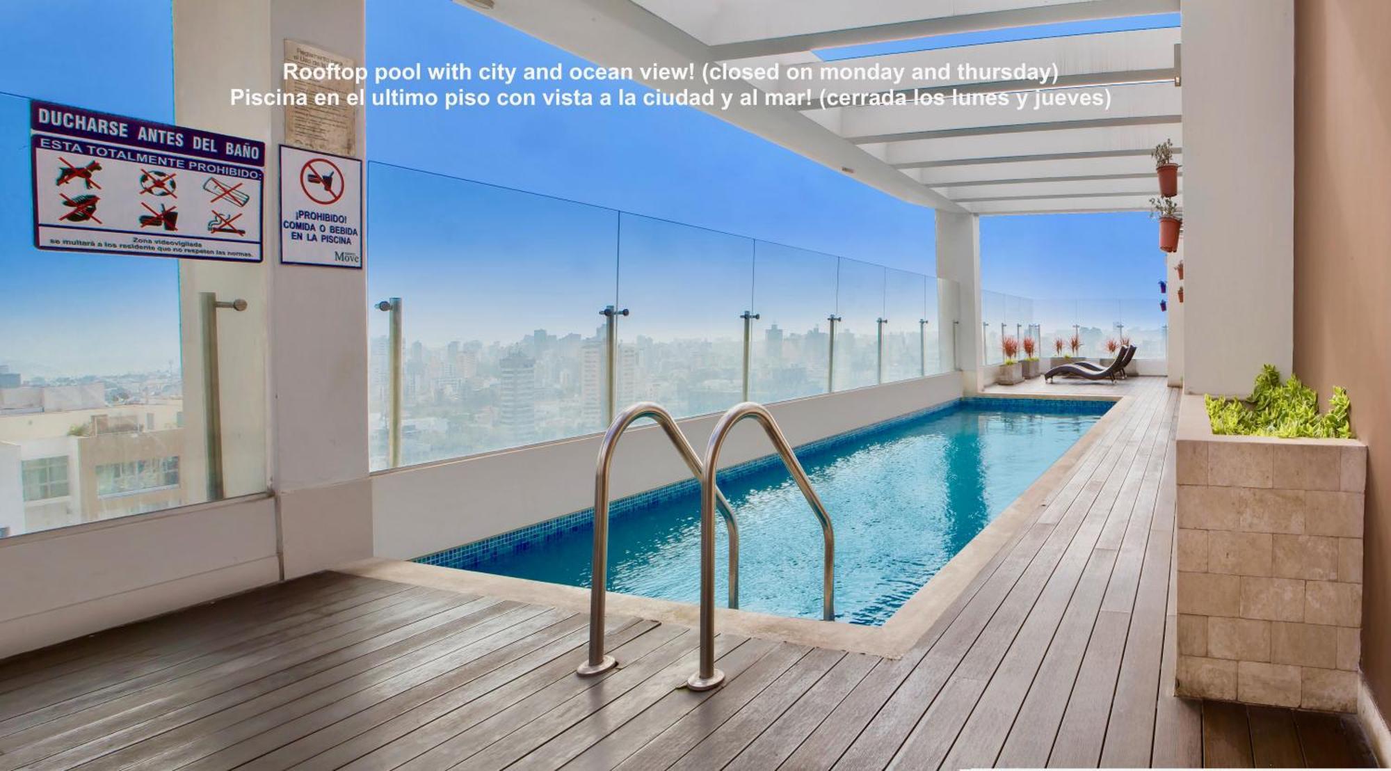 Alu Apartments - Limit With Miraflores Panoramic City View Lima Eksteriør bilde